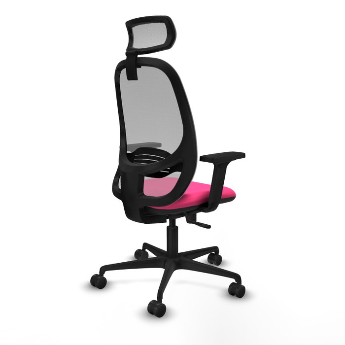 PIQUERAS Y CRESPO Silla de oficina Cilanco con mecanismo Sincro, Rosa y Gris PIQUERAS Y CRESPO Silla de oficina Cilanco con mecanismo Sincro, Rosa y Gris