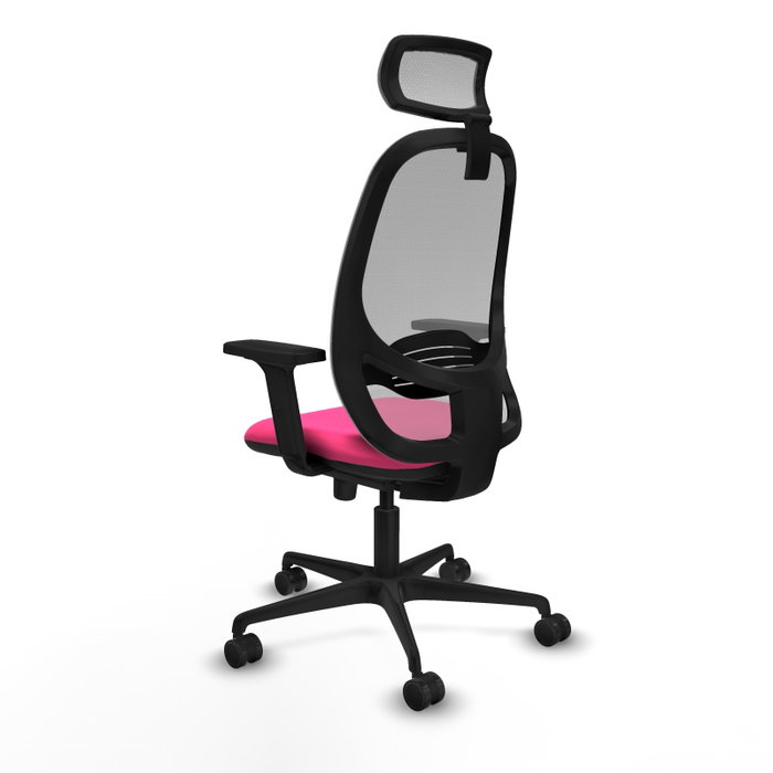 PIQUERAS Y CRESPO Silla de oficina Cilanco con mecanismo Sincro, Rosa y Gris PIQUERAS Y CRESPO Silla de oficina Cilanco con mecanismo Sincro, Rosa y Gris