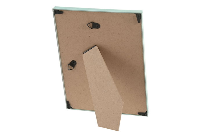 DKD Home Decor Marco de Foto 13x18 Moderno Turquesa Blanco con Bolitas 1.5 x 19.4 x 14.4 cm (6 Unidades)