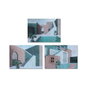 DKD Home Decor Set de 3 Cuadros Lienzo MDF 70x50 cm Casa Surtido