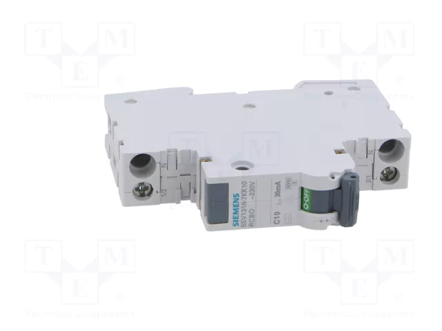 SIEMENS 5SV1316-7KK10 RCBO Tipo A 10A 30mA 1+N