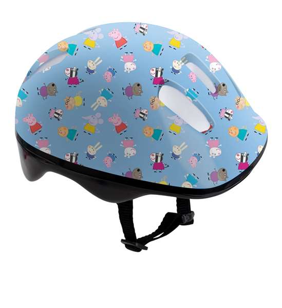 Darpeje Casco con Protecciones (52/56 cm) y Mochila Peppa Pig para Niños y Niñas