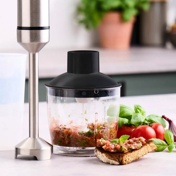Day Juego De 4 Piezas Batidora - Batidora de Mano 1200W con Picadora, Batidor y Taza Medidora, 220-240V