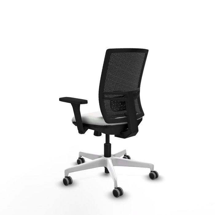 PIQUERAS Y CRESPO Silla de oficina Yunquera con mecanismo Sincro/Traslack, Blanco y Negro PIQUERAS Y CRESPO Silla de oficina Yunquera con mecanismo Sincro/Traslack, Blanco y Negro