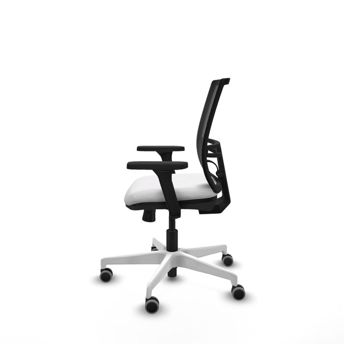 PIQUERAS Y CRESPO Silla de oficina Yunquera con mecanismo Sincro/Traslack, Blanco y Negro PIQUERAS Y CRESPO Silla de oficina Yunquera con mecanismo Sincro/Traslack, Blanco y Negro