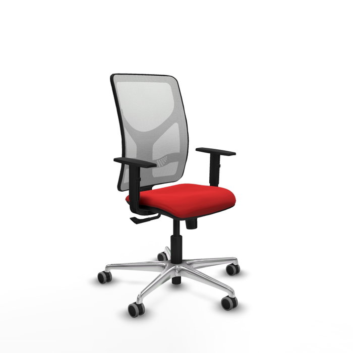 PIQUERAS Y CRESPO Silla de oficina Motilla con mecanismo Sincro, Rojo y Blanco PIQUERAS Y CRESPO Silla de oficina Motilla con mecanismo Sincro, Rojo y Blanco