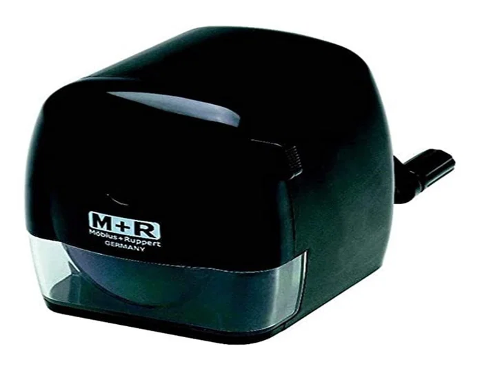 Mor Sacapuntas de sobremesa manual con manivela negro Mor Sacapuntas de sobremesa manual con manivela negro