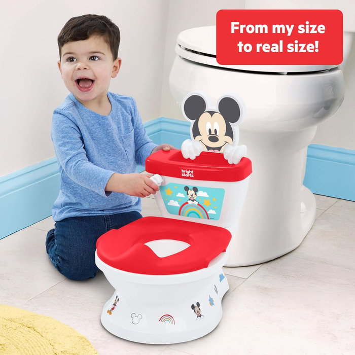 Bright Starts Disney Baby Mickey Mini inodoro con reductor de asiento Bright Starts Disney Baby Mickey Mini inodoro con reductor de asiento
