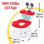 Bright Starts Disney Baby Mickey Mini inodoro con reductor de asiento