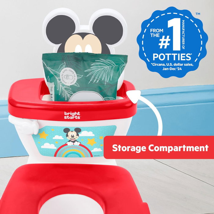 Bright Starts Disney Baby Mickey Mini inodoro con reductor de asiento Bright Starts Disney Baby Mickey Mini inodoro con reductor de asiento