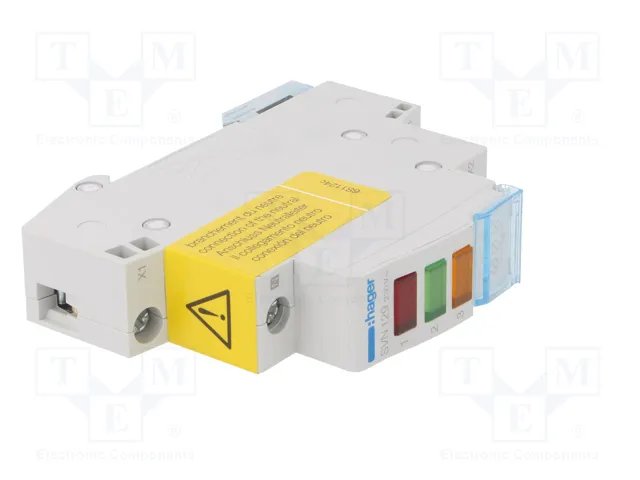HAGER Indicador de tensión 230VAC IP20 para raíl DIN