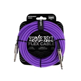 Ernieball Cable Instrumento Flex Jack-Jack Ss 6 M Púrpura