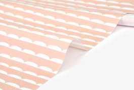Dailylike Tela algodón wave con cenefas y motivos 1,10m x 3m