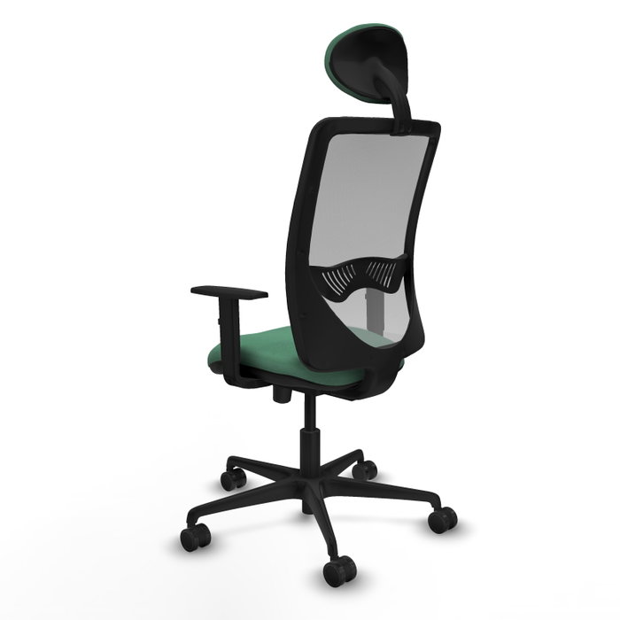 PIQUERAS Y CRESPO Silla de oficina Zulema Verde esmeralda y Gris