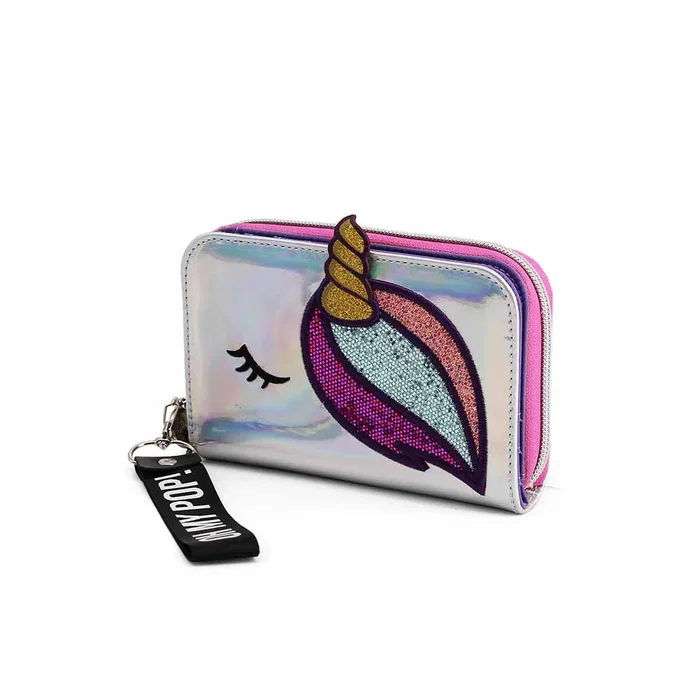 Oh My Pop Billetero Dreaming Multicolor de PVC y Poliéster con Múltiples Departamentos