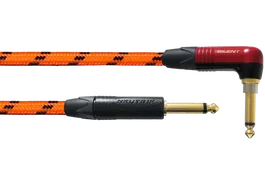 Cordial Cable de Instrumento Jack-Jack Silent Acodado Naranja UV 6M