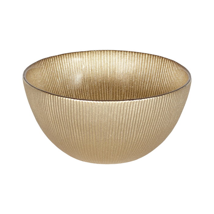 Home Deco Factory Bol Lounge 700 Ml Dorado De Vidrio Home Deco Factory Bol Lounge 700 Ml Dorado De Vidrio