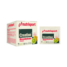 NUTRISPORT Creatina Monohidrato 100g con Fructosa 20 Sobres - Mejora Rendimiento Muscular
