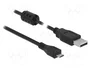 DeLOCK Cable USB 2.0 Tipo-A a Micro-B 5 m Negro
