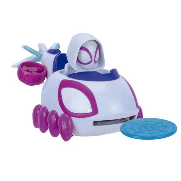 Jazwares Coche Spidey Lanza Discos 10 cm - Modelos Surtidos
