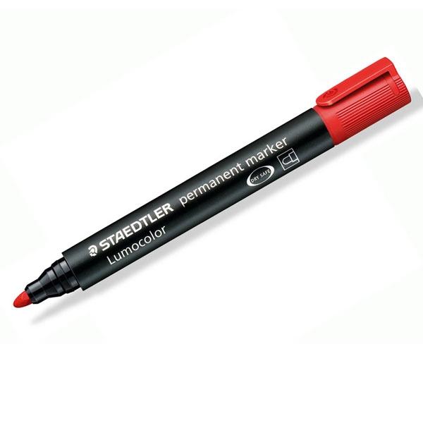 Staedtler Lumocolor Marcador permanente punta cónica trazo 2 mm rojo Staedtler Lumocolor Marcador permanente punta cónica trazo 2 mm rojo