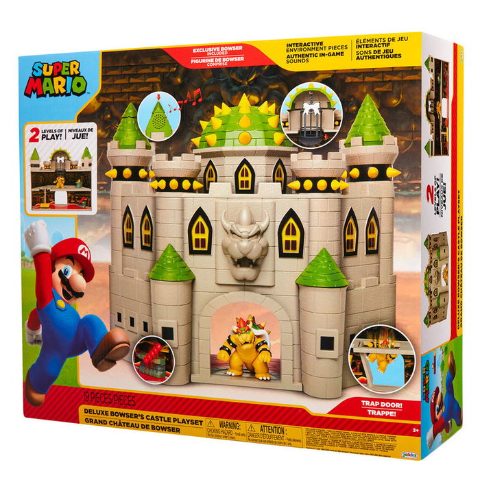 JAKKS PACIFIC Playset Castillo Bowser Deluxe Mario Bros Juguete 50 cm