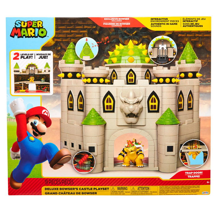 JAKKS PACIFIC Playset Castillo Bowser Deluxe Mario Bros Juguete 50 cm