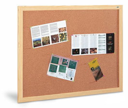 Tablero De Corcho Faibo Solido Marco Fibra 100X200 Cm