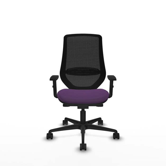 PIQUERAS Y CRESPO Silla de oficina Mardos con mecanismo Sincro/Traslack Morado y Negro