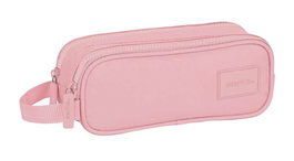Safta Portatodo Doble Basic Rosa 21x8x6cm