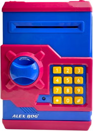 ROYMART Caja Fuerte Electrónica Fútbol Azul y Granate