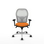 PIQUERAS Y CRESPO Silla de oficina Jorquera Naranja y Blanco