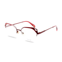 Police VPLA0408E6 Gafas de Vista Rojo