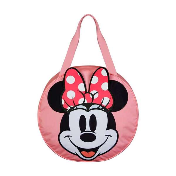 Karactermania Bolsa de Playa Jumbo Minnie Mouse Face, Poliéster, Multicolor, 53 x 16 x 50 cm
