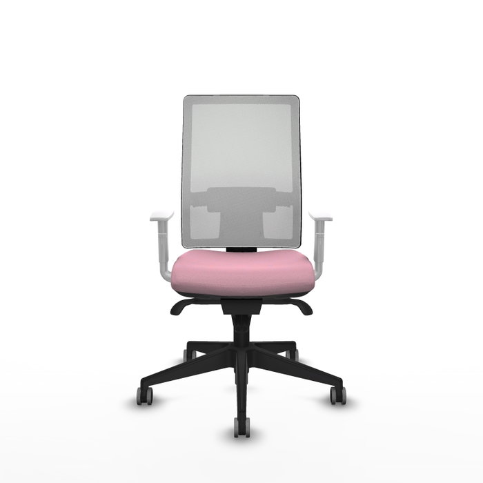 PIQUERAS Y CRESPO Silla de oficina Horna Rosa y Blanco