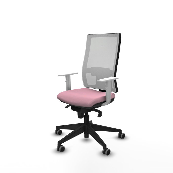 PIQUERAS Y CRESPO Silla de oficina Horna Rosa y Blanco