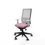 PIQUERAS Y CRESPO Silla de oficina Horna Rosa y Blanco