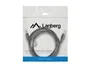 Lanberg CA-MJMJ-10CC-0020-BK Cable de Audio Estéreo Jack 3.5mm Macho a Jack 3.5mm Macho 2 Metros Longitud Negro