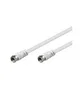 Goobay Cable Coaxial Mercodan RG59 2.5m - 2 Conectores RG59 Hembra, Color Blanco, Referencia Mercodan RG59
