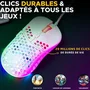 The G-Lab KULT-OXYGEN Ratón gaming con cable, RGB, 12800 DPI, Blanco