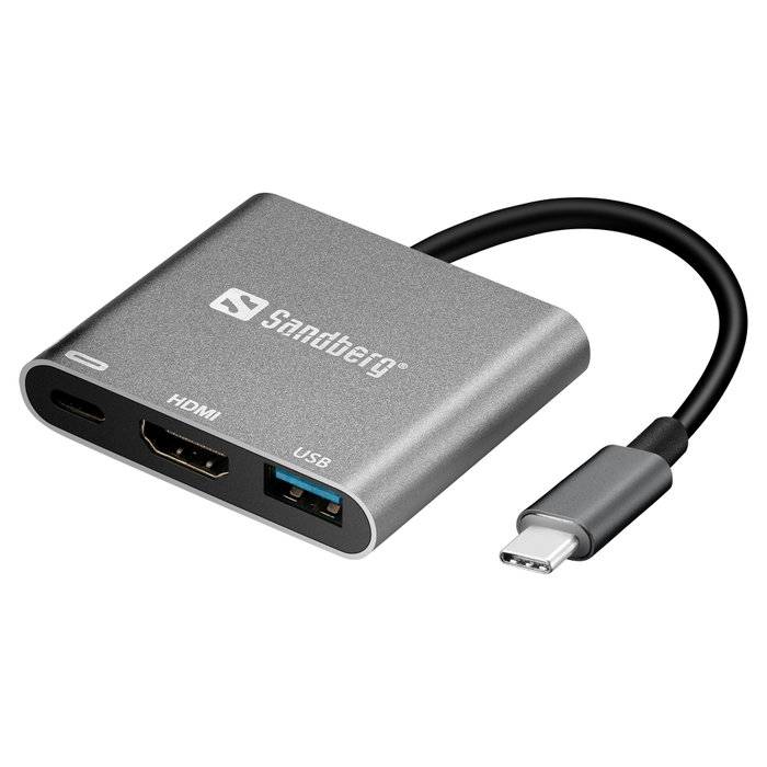 Sandberg USB-C Mini Dock HDMI+USB 136-00 Sandberg USB-C Mini Dock HDMI+USB 136-00