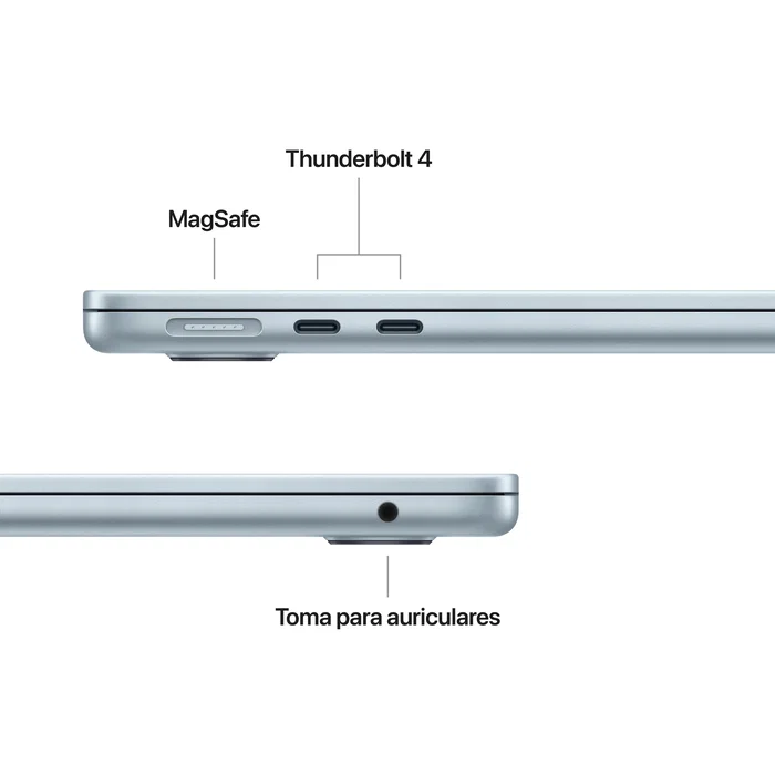 Apple MacBook Air 13,6 pulg. Chip M5, 16GB, 1TB SSD, Azul cielo Apple MacBook Air 13,6 pulg. Chip M5, 16GB, 1TB SSD, Azul cielo