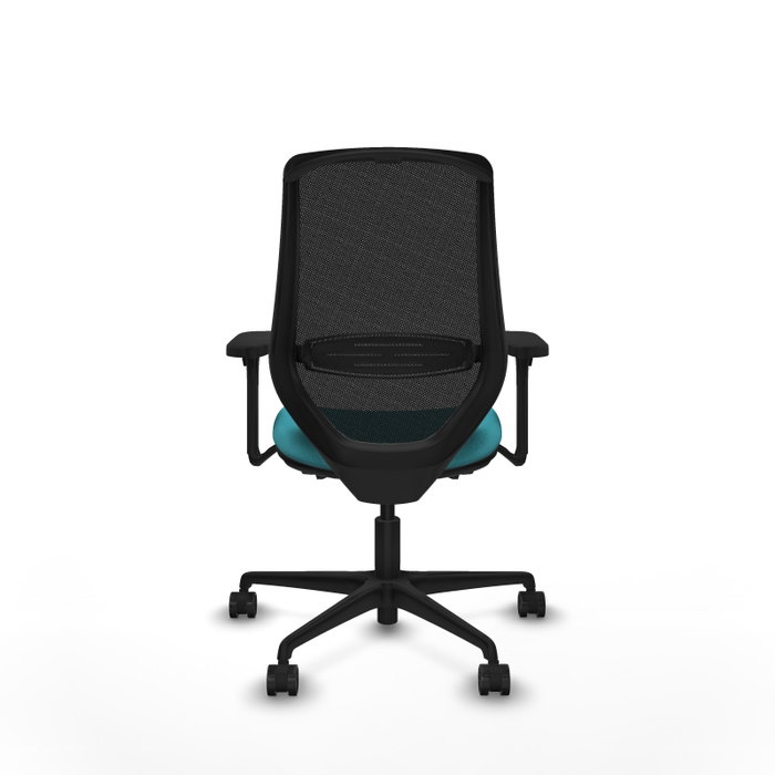 PIQUERAS Y CRESPO Silla de oficina Mardos con mecanismo Sincro/Traslack, Turquesa y Negro