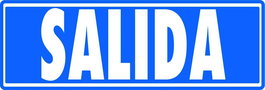 Archivo 2000 Señal 'Salida Sin Indicador' de PVC Gris 175x65 cm - Set de 5 unidades (Set de 5)