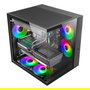 Mars Gaming MCVONE Caja Ordenador ATX Compacta Cube - Torre Gaming con Doble Cristal Templado, Ventilador RGB, Compatible con Placa ATX y Gráficas Hasta 334 mm