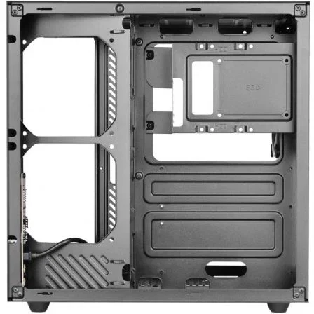 Mars Gaming Caja Gaming Semitorre MCV-ONE ATX Compacta con Doble Cristal Templado, Ventilador FRGB 120mm y Estructura Doble Cámara, Compatible con Refrigeración Líquida