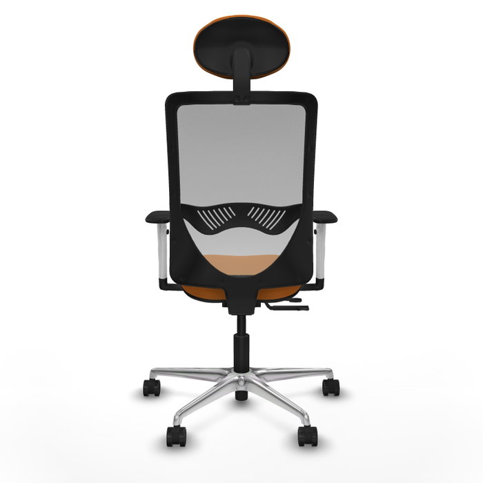 PIQUERAS Y CRESPO Silla de oficina Zulema Naranja y Gris con mecanismo Sincro/Traslack PIQUERAS Y CRESPO Silla de oficina Zulema Naranja y Gris con mecanismo Sincro/Traslack