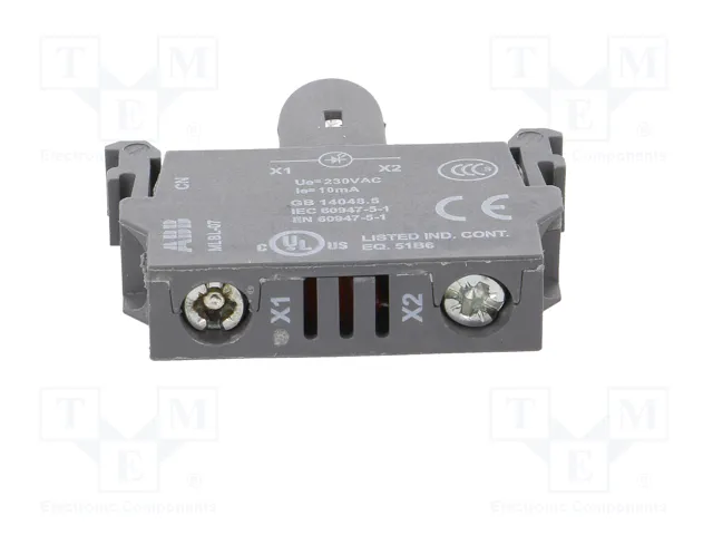 ABB Elemento iluminador LED 22mm blanco 230VAC