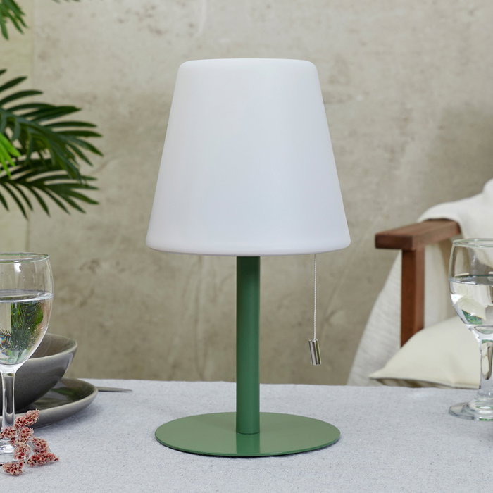 Home Deco Factory Lámpara de Mesa Verde Recarg - Material Polipropileno Home Deco Factory Lámpara de Mesa Verde Recarg - Material Polipropileno