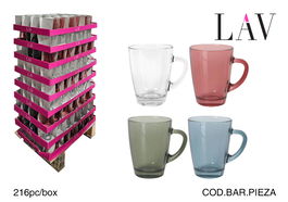 LAV Vaso Vega, 30 cl, Pack de 216 unidades, 11x8x10.6 cm, 68 kg total